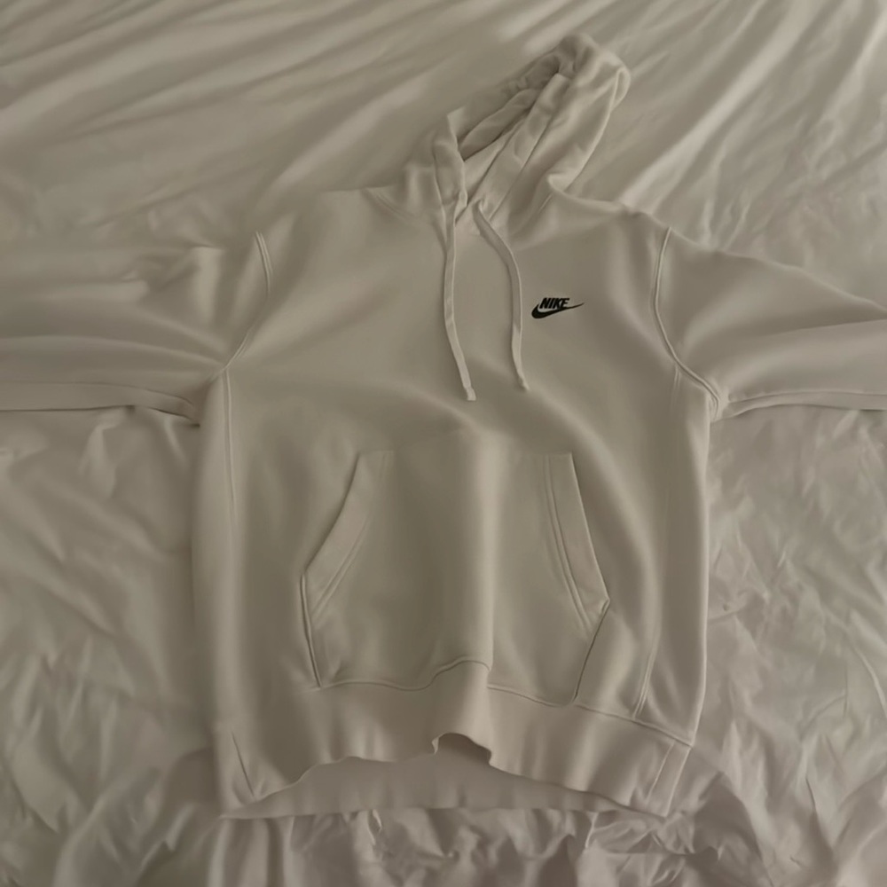 White Nike sweatshirt